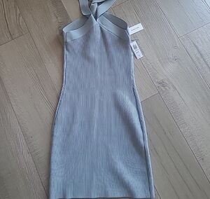 Elegant Striped Halter Dress